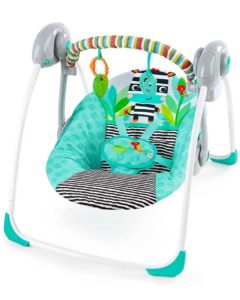 Bright Starts Zig Zag Zebra Portable Baby Swing