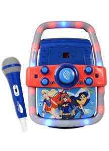 DC Super Hero Girls Portable Karaoke Machine for Kids